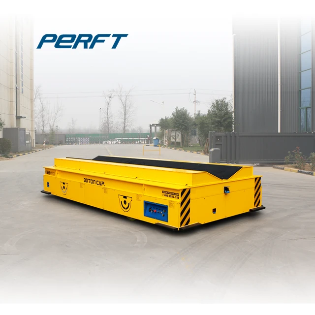 Customized Electrical Trackless Motorized Die Transfer Cart For Die Plant Cargo Handling 120t factory