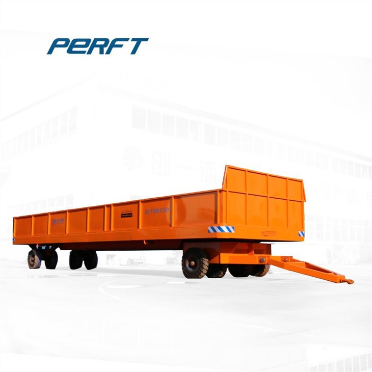 Professional Custom Industrial Flatbed Trailer Factory Workshop Internal Transfer